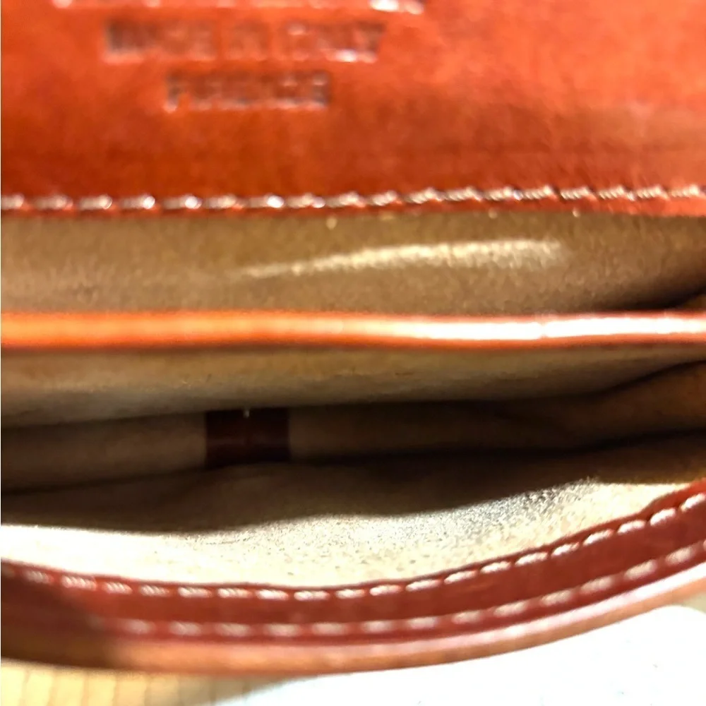Firenze vintage Elegant Brown Leather Crossbody Bag